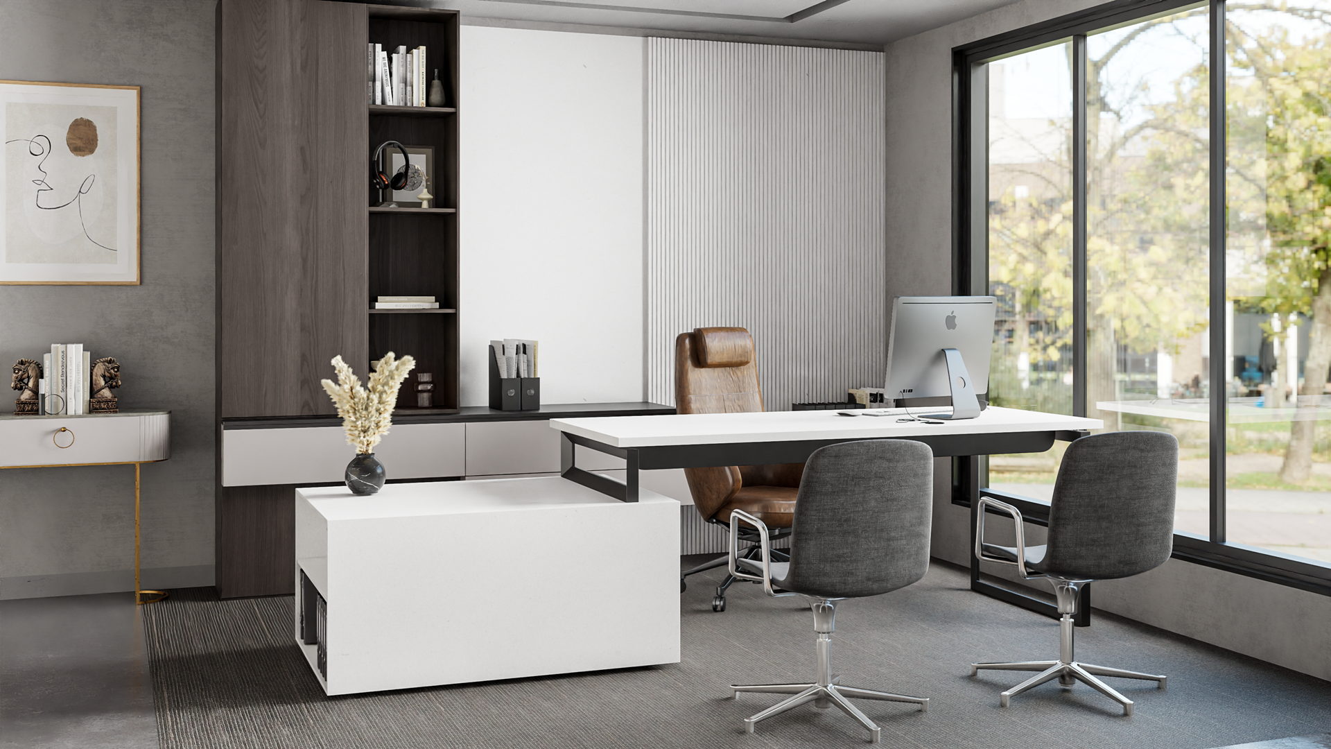 PORCELAIN WHITE Quartz slab